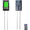 Silkwish 6 in 1 tester PH-metro, misuratore di umidità del terreno, tester di umidità per PH, luce e umidità, misuratore digitale di pH per terreno per piante, idroponica, orto, prato