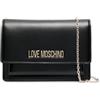 Love Moschino Borsa A Tracolla Da Donna Marchio, Modello JC4095PP1ILL0, Realizzato In Pelle Sintetica. Nero