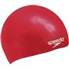 Speedo Unisex Bambini Junior Plain Moulded Silicone Junior Cuffia da nuoto, Rosso, Taglia Unica