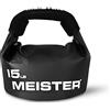 Meister BEAST - Kettlebell portatile per sabbia, peso sacco di sabbia, 6,8 kg, nero