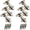 SOTECH 6 pezzi Cerniere a scodellino Hettich Sensys 8645i TH52 Battuta d'angolo a 110° completamente sporgente Altezza (Distanza) 1,5 mm incl. viti M4x16mm