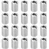 YINETTECH 20 Pezzi Dado Inserto Filettato Di Riparazione Da M12 A M8 Filettatura Maschio M12x1,75 E Filettatura Femmina M8 X 1,25 Lunghezza 18 Mm Dado Riduttore Di Conversione Adattatore Filettato