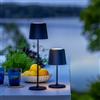 Lightbox Lampada da tavolo a LED interni ed esterni | 37 cm / 23 cm di altezza, Ø 10 cm | lampada da tavolo per esterni in nero opaco con dimmer a sfioramento | mobile/wireless/portatile |