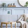 Lightbox Lampada da tavolo a LED interni ed esterni | 37 cm / 23 cm di altezza, Ø 10 cm | lampada da tavolo per esterni blu opaco con touch dimmer | mobile/wireless | ricaricabile via USB /