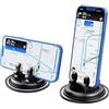 XiJiefa Porta Cellulare da Auto in silicone antiscivolo offre una rotazione di 360 gradi, Supporto Telefono Auto Cruscotto,Portatelefono da Automobile Universale per Smartphone iPhone （Nero）
