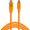 Tether Tools USB-C a 2.0 Micro- B 5-Pin 4,60m orange