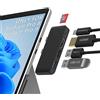 Arsandyn 5-in-2 Surface Pro 8 Adattatore con HDMI 4K, USB-C Thunderbolt 4 (Display+Dati+Ricarica PD), USB 3.0+2.0, Lettore di schede TF, Surface Pro 8 USB Hub Triplo Display per Microsoft Surface Pro 8