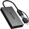 WAVLINK Adattatore da USB 3.1/USB C a Doppio HDMI, DisplayLink Dual 4K@60Hz Monitor Hub per Dell HP Surface Lenovo, Compatibile con Windows e M1/M2/M3 Mac