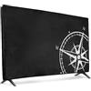 kwmobile Protezione Compatibile con 32 TV - Cover Proteggi-Schermo PC e TV da Interno - Custodia Protettiva Anti-Polvere - bianco/nero