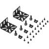 PhyinLan Kit di montaggio a rack per interruttori da 17,3 pollici, orecchie a rack regolabili per prodotti Buffalo Tech, Cisco, NETGEAR, Dell, D-Link, Linksys e TRENDnet, distanza fori regolabile 13-35 mm