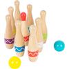 Small Foot Birilli Active in Legno, con Sacchetto, Gioco Indoor e Outdoor per bambni dai 3 Anni, 11912