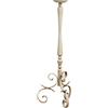 Biscottini candeliere in ferro 82,5x27,5x27,5 cm - Portacandele ferro | Candelabri antichi Made in Italy - Candelabri Shabby - Candelabro da terra