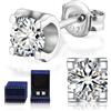 FEIKFEIZ Orecchini in moissanite per donna, Diamante in moissanite da 1CT, coltivato in laboratorio, orecchini in argento 925 placcato in oro bianco 18K, adatti per uomini e donne, gioiello regalo.