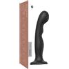 Strap-on-me P&G L - dildo curvo con ventosa (nero)