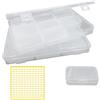 XINGSUI 2 Sets Contenitori in Plastica Trasparente, per la casa, ufficio