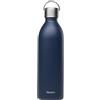 Qwetch - Borraccia Termica Active 1 L Blu Notte - Bottiglia termica in Acciaio Inox 90% Riciclato - Mantiene freddo per 24 ore e caldo per 12 ore - Senza perdite & senza BPA - Con ansa ergonomica