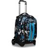 Seven S.p.a. Seven Trolley Scuola Sganciabile Jack 2 Ruote, Blu, COLOURJET, Zaino con Carrello Sganciabile, 3 in 1, Triplo Uso, Tasca Porta Borraccia, Scuola, Bambini e Ragazzi