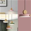 XINYASEE Moderna Plafoniere 3 colori dimmerabili,Lampada A Sospensione LED Tavolo Da Pranzo Lampadario,Metallo Lampadario per Soggiorno Sala Da Pranzo Camera,Lampada a Sospensione Legno (rosa)