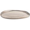 H&H Mush Taupe Set 6 Piatti in Vetro, Grigio, 21cm