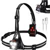 Vaileal Luce Corsa Ricaricabile USB - Luce Running Pettorale IPX6 Impermeabile 120° Rotazione Lampada Running LED con 3 modalità Lampada da Corsa, 500 Lumen Luce Running Sport per Jogging, Campeggio, Corsa