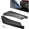 Ygapuzi Diffusore per paraurti posteriore per auto, protezione per splitter per gonna parafango laterale auto universale, spoiler per angolo di avvolgimento con 6 bulloni, 1 paio (Fibra di carbonio)