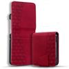 Vaitasy Custodia per Samsung Galaxy Z Flip3 5G Cover Anti Graffio Pelle PU Magnetico Protettiva Custodia con Flip Portafolio per Galaxy Z Flip 3 5G - Rosso