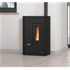 Nordica Extraflame Stufa a Pellet Slim Ventilata 5.1 kW Bordeaux Luisella 5.0