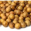 Prometis 200pcs 6mm perline tonde in legno di sandalo naturale splendido mestiere fatto a mano lucidato perline distanziali con cavo elastico per braccialetti creazione di gioielli fai da te