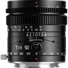 TTArtisan Obiettivo inclinabile 50 mm f1.4 Full Frame Manuale Ritratto Obiettivi Grande Apertura Compatibile con Leica/Sigma L Mount FP FPL T TL TL2 CL SL S1 S1M S1R S1RM S1H S1K S5 S5K S5C