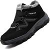 Unitysow Stivali da Neve Donna Uomo Scarpe da Inverno Caldi Pelliccia Scarpe da Neve Stivaletti All'aperto Impermeabili Stivali da Invernali Scarpe Trekking,Nero,44 EU