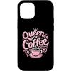 Coffee Drinking Caffeine Lover Gifts Custodia per iPhone 14 Pro Regina Di Caffè