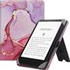 HGWALP Custodia universale per 6 pollici Paperwhite eReaders, Folio Stand Cover con cinturino compatibile con Kindle Paperwhite/Kobo/Tolino/Pocketbook/Sony 6 pollici E-Book Reader-Marble Pink