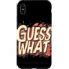 Guess What Outfit Custodia per iPhone XS Max Divertente Indovina quale tema per un look vibrante