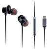 Panasonic RP-TCM225DEK Auricolari USB-C, Auricolari In-Ear, Cuffie con Cavo con Microfono e Telecomando Integrati, Bassi Potenti, Taglia Personalizzabile, Cavo da 1,2m, Nero