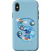 Disney Monogramma dell'alfabeto Disney Lilo e Stitch lettera S per Stitch Custodia per iPhone X/XS