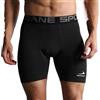 Viisendy Pro Leggings a Compressione da Uomo Pantaloncini Slip Attillati Neri L