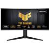 ASUS TUF Gaming VG34VQEL1A Monitor Gaming Curvo 34", UWQHD, 100 Hz, Tecnologia, Extreme Low Motion Blur e Freesync, 1 ms (MPRT), 125% sRGB, HDR, Nero