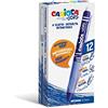 CARIOCA Oops Retractable Penne Blu | Set Penne Cancellabili Ricaricabili a Scatto per Scuola e Ufficio con Gomma Incorporata e Impugnatura Ergonomica, Penne Blu, 12 Pezzi
