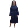 SGARLATA HOME Vestaglia da Donna in Lana e Cashmere modello Scialle classico art. Vittoria (XXL, Blu)