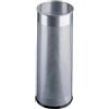 Durable 335023 Portaombrelli in Acciaio Verniciato, Capacità 28.5 Litri, 620x260 mm, Argento