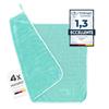 NATARO® 4x Dry it. Panno premium per asciugatura - panno in microfibra extra assorbente per la casa, la doccia, l'auto - privo di pelucchi - assorbimento d'acqua elevato - menta 40x50 cm