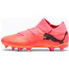 PUMA Scarpe da calcio FUTURE 7 MATCH FG/AG, Rosa/Nero/Arancione/Altro