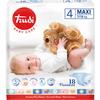 Trudi baby care pannolino bambini maxi 7/18 kg 18 pezzi