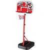 mandelli Sport1 Monster Slam, Piantana Basket Trasportabile Ragazzo, Nero, 138/160 cm,Mandelli, Eta 5+