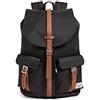 Herschel Dawson, Zaino Unisex Adulto, Black/Tan Synthetic Leather, Taglia unica