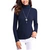 Gyabnw Maglione Donna Invernale a Collo Alto Maglia Elegante a Manica Lunga Maglioni Dolcevita Basic Pullover Camicie Sottile Morbido Casual Invernale in Maglione per Autuno Inverno Caldo