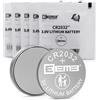 EEMB CR2032 3V Batteria al litio Li-MnO₂ Batteria a bottone 2032 DL2032 ECR2032 LM2032 Compatibile con portachiavi per auto monitor del glucosio telecomando collari per animali domestici
