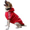 Eastlion Felpa Cane Grande Vestiti Cappotto Caldo Felpe con Cappuccio Maglione per Cucciolo di Cane Piccolo in Cotone Costumi Abbigliamento per Animali Domestici,Rosso 5XL