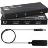 TCNEWCL 8K@60Hz 4K@120Hz Sdoppiatore HDMI 1 in 2 out Simultaneamente, 1x2 Splitter HDMI 2.1 Distributore/Mirror Audio Video con Adattatore EU, Supporto 3D, HDCP 2.3, UHD