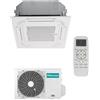 Hisense Mono Split Cassetta 60x60 12000 Btu ACT35UR4RCC8 AUW35U4RS8 Turbo Condizionatore Monofase 220 v R-32 WiFi Opz